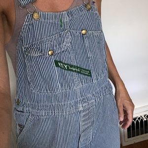 Vintage Railroad Stripe Overalls. Key Imperial “Aristocrat of Overalls” brand.